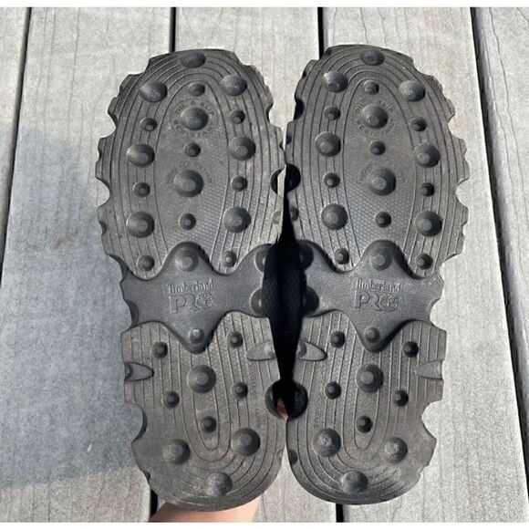 Timberland PRO Shoes Womens Size 7 W Black Purple Powertrain Alloy Toe - Picture 7 of 9